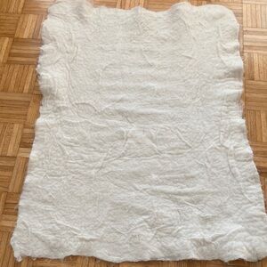 Alpaca Wool sheet thick 3x4 foot Luxurious Cream colour